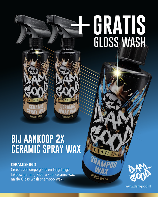 Damgood Ceramic Spray Wax ACTIE + GRATIS Shampoo Wax